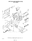 AIRFLOW AND CONTROL Diagram and Parts List for AR0600XX0  Whirlpool Air Conditioner