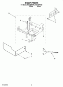 PUMP PARTS Diagram and Parts List for KUIS18PNTB2  KitchenAid Ice Maker
