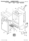 SECTION Diagram and Parts List for KUWS246ESS02  KitchenAid Wine and Beverage Cooler
