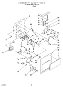 DISPENSER FRONT Diagram and Parts List for KSRB27QDBL00  KitchenAid Refrigerator