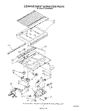 COMPARTMENT SEPARATOR Diagram and Parts List for ET20GKXSW03  Whirlpool Refrigerator