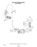FILL AND OVERFILL Diagram and Parts List for 4KPDI620T0  KitchenAid Dishwasher