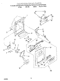 DISPENSER FRONT Diagram and Parts List for KSRS25IHSS00  KitchenAid Refrigerator