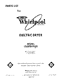 SECTION Diagram and Parts List for LE6098XTF0  Whirlpool Dryer