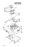 LATCH Diagram and Parts List for KEMS376TWH2  KitchenAid Microwave Oven Combo