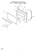 FREEZER DOOR, LIT/OPTIONAL Diagram and Parts List for GT22DKXGN00  Whirlpool Refrigerator