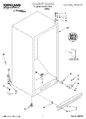 CABINET, LIT/OPTIONAL Diagram and Parts List for SVF15NRHW00  Whirlpool Freezer