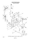 REAR PANEL Diagram and Parts List for GCA2781XSW0  Whirlpool Washer