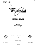 SECTION Diagram and Parts List for LE5750XKW1  Whirlpool Dryer