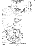 MACHINE BASE Diagram and Parts List for LA5430XMW2  Whirlpool Washer