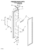 FREEZER DOOR PARTS Diagram and Parts List for ID2HHEXTS00  Whirlpool Refrigerator