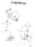 FILL AND OVERFILL Diagram and Parts List for GU2300XTKQ0  Whirlpool Dishwasher