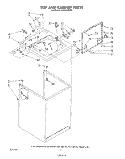 TOP AND CABINET , LITERATURE AND OPTIONAL Diagram and Parts List for LA5580XSW3  Whirlpool Washer
