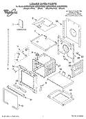 LOWER OVEN PARTS Diagram and Parts List for GBD307PDS09  Whirlpool Wall Oven