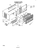 SECTION Diagram and Parts List for CAW12D1A1  Whirlpool Air Conditioner