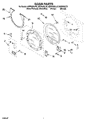 Part Location Diagram of 3979772 Whirlpool Handle - Bisque