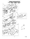 WIRING HARNESS Diagram and Parts List for KERC500YBL0  KitchenAid Range