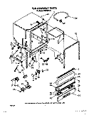 TUB ASSEMBLY Diagram and Parts List for DU9700XX0  Whirlpool Dishwasher