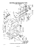 CONTROLS AND REAR PANEL Diagram and Parts List for LA5430XPW3  Whirlpool Washer