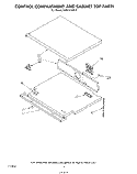 CONTROL COMPARTMENT AND CABINET TOP Diagram and Parts List for KEBI141SBL0  KitchenAid Wall Oven