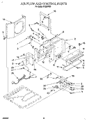 AIR FLOW AND CONTROL Diagram and Parts List for X12002V04  Roper Air Conditioner