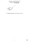 MISCELLANEOUS, LIT/OPTIONAL Diagram and Parts List for DU911PCDQ0  Whirlpool Dishwasher