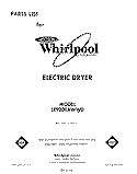 SECTION Diagram and Parts List for LE9200XWN0  Whirlpool Dryer