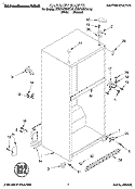 CABINET Diagram and Parts List for KTRP20KDAL02  KitchenAid Refrigerator