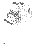 FREEZER DOOR Diagram and Parts List for KTRS25KXWH00  KitchenAid Refrigerator
