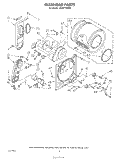 BULKHEAD Diagram and Parts List for LG6811XSW0  Whirlpool Dryer