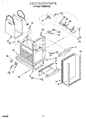 CONTAINER Diagram and Parts List for TU800SPDB0  Whirlpool Trash Compactor