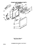 FRAME AND CONSOLE Diagram and Parts List for DU8700XY0  Whirlpool Dishwasher