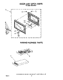 DOOR AND LATCH , WIRING HARNESS Diagram and Parts List for MH6700XM1  Whirlpool Microwave