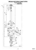 BRAKE AND DRIVE TUBE PARTS Diagram and Parts List for RAX4232PQ0  Roper Washer