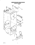 REFRIGERATOR LINER Diagram and Parts List for 3VED27DQAW00  Whirlpool Refrigerator