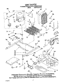 UNIT PARTS Diagram and Parts List for KSRB25FKSS03  KitchenAid Refrigerator