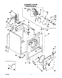 SECTION Diagram and Parts List for TEDL400WN1  Whirlpool Dryer