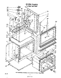 OVEN Diagram and Parts List for RHM2820P  Whirlpool Range