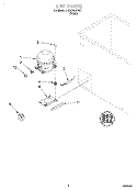 SECTION Diagram and Parts List for RH1000REW01  Roper Freezer