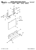 Part Location Diagram of W10082651 Whirlpool Tech Sheet English/French