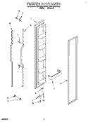 FREEZER DOOR Diagram and Parts List for KSRP22KDAL02  KitchenAid Refrigerator