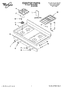 Part Location Diagram of WP8522846 Whirlpool Center Burner Grate