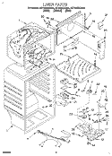 Part Location Diagram of 2200641 Whirlpool BRACKET, FAN MOTOR