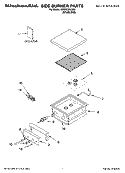 SIDE BURNER PARTS Diagram and Parts List for KSBN220LSS0  KitchenAid Grill