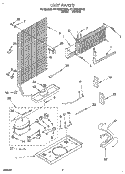 UNIT Diagram and Parts List for RT14DMXDN01  Roper Refrigerator