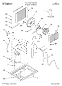 UNIT, LITERATURE Diagram and Parts List for CAR8WRK0  Whirlpool Air Conditioner