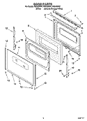 DOOR PARTS, MISCELLANEOUS PARTS Diagram and Parts List for FES330KQ1  Roper Range