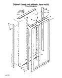 CABINET TRIMS AND BREAKER TRIM Diagram and Parts List for KSSS48DWW01  KitchenAid Refrigerator