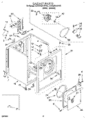 SECTION Diagram and Parts List for LEN3624BW2  Whirlpool Dryer