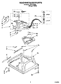 MACHINE BASE PARTS Diagram and Parts List for LBR4132PQ2  Whirlpool Washer